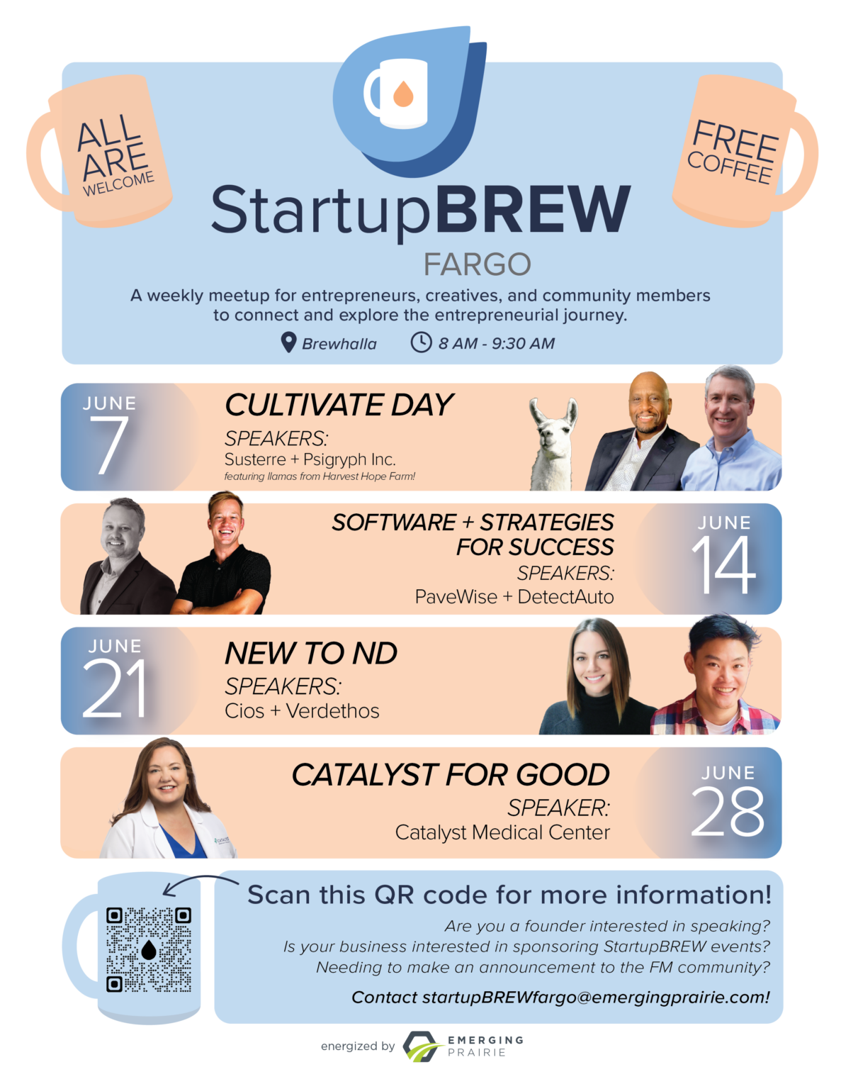 StartupBREW poster - June